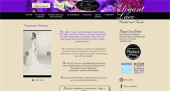Desktop Screenshot of elegantlacebridal.com